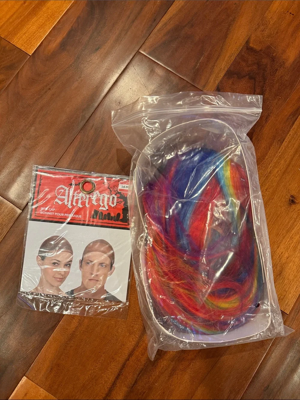 Rainbow Wig Multicolor - new in packaging